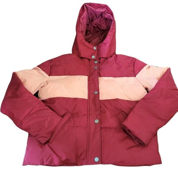 Roxy Out Of Focus Cropped Hooded Puffer Jacket - Picture 3 of 9